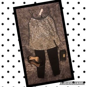 J Crew Sequin Cami size Small